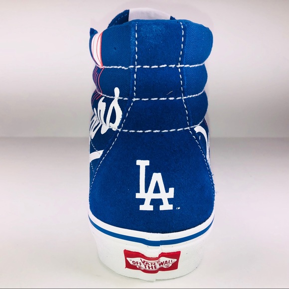 VANS SK8 HI MLB LA Dodgers Classic Blue Sneakers - Picture 8 of 8